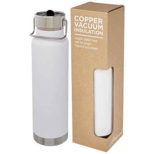 PF100732Thor 750 ml Kupfer-Vakuum Sportflasche mit Trinkhalm