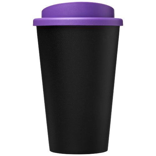 PF210422-6Americano® Eco 350 ml recycelter Becher_ schwarz_lila