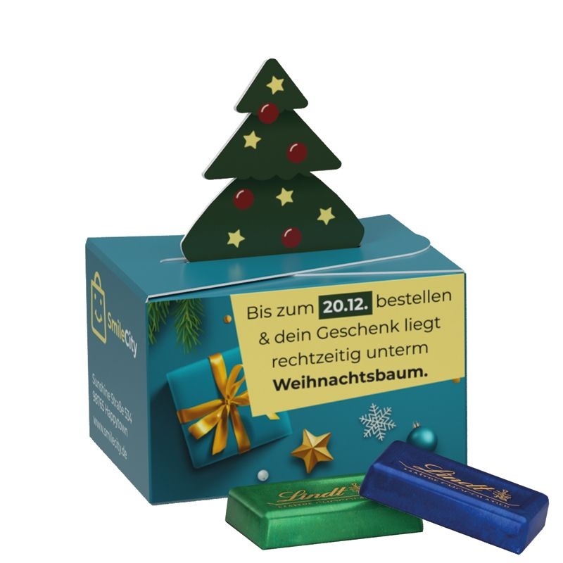 JG20088-1Geschenkbox Mini Weihnachten_ Lindt Schokotaefelchen