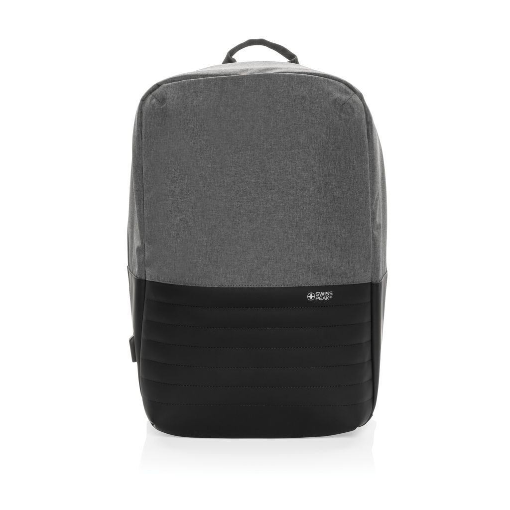 XDP763_13-2Swiss Peak AWARE™ Anti-Theft-RFID 15.6_-Laptop-Rucksack_ grau
