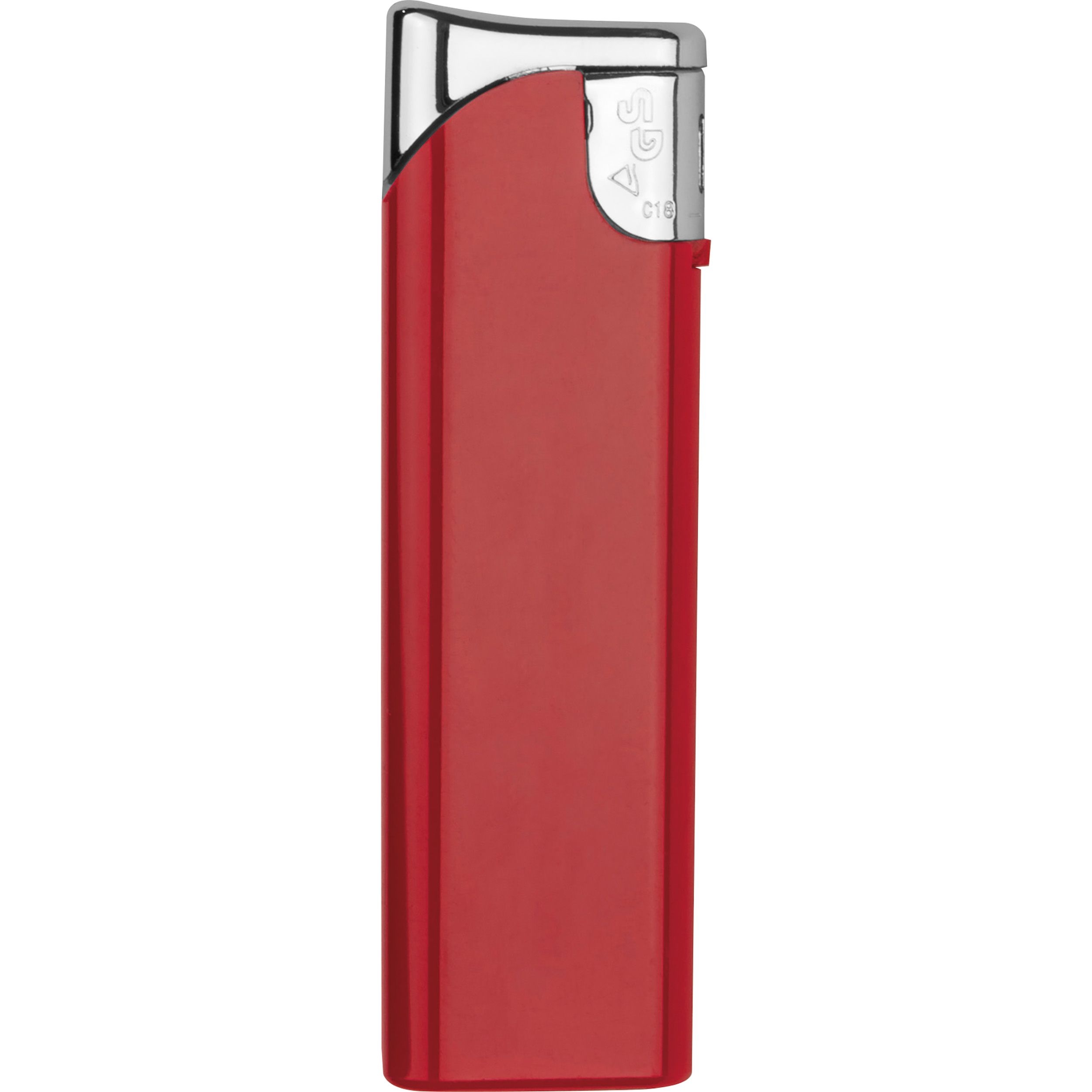 MA97552-05Elektronik Feuerzeug_ nachfuellbar_ rot