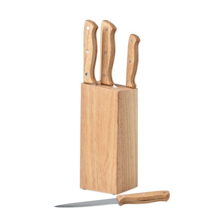 MO6308-40Gourmet Messerblock 5-teilig_ Holz