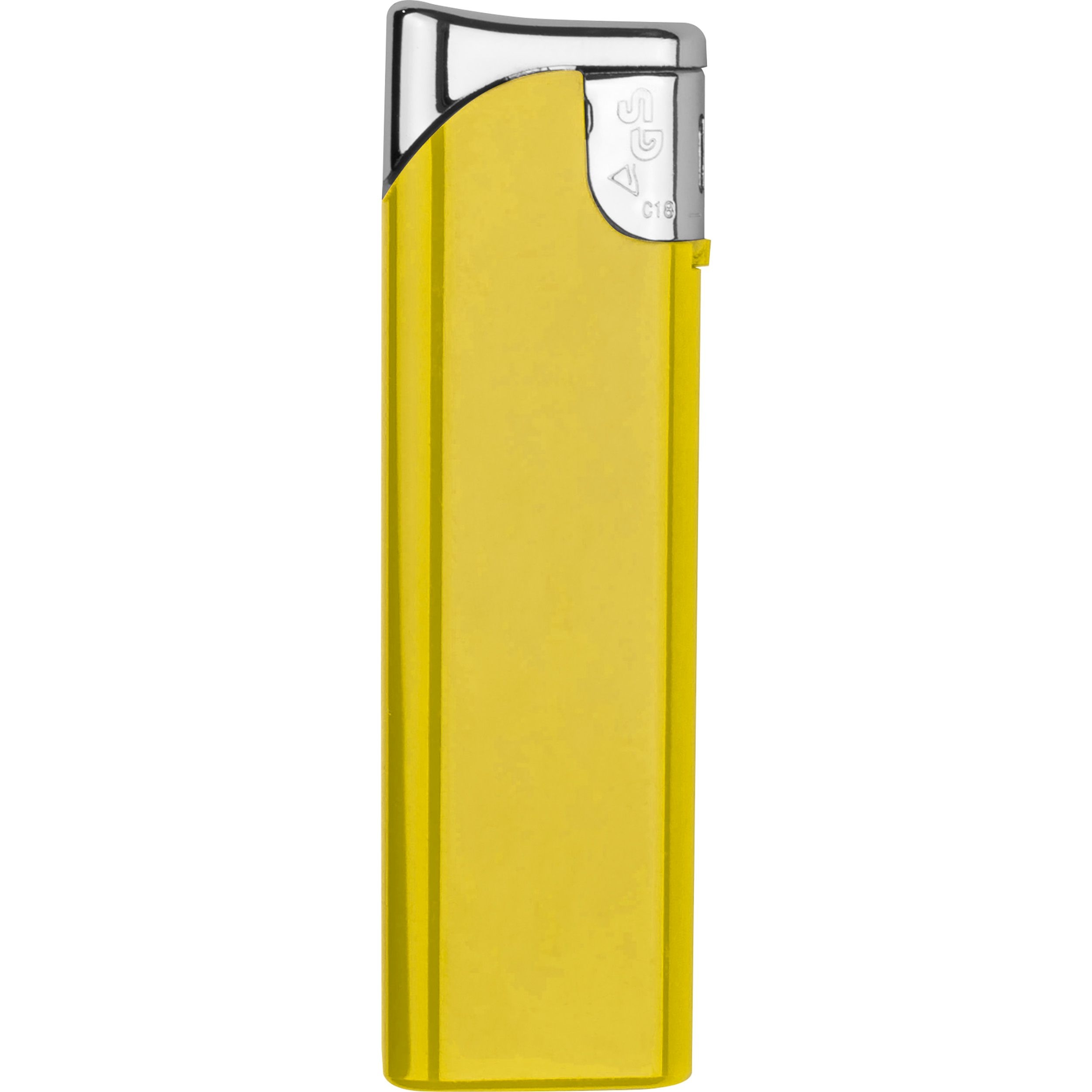MA97552-08Elektronik Feuerzeug_ nachfuellbar GEOFFREY_ gelb
