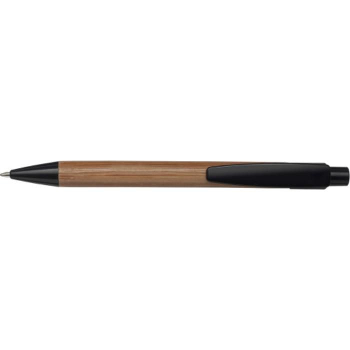 GI3993-01Kugelschreiber aus Bambus Lacey_ Schwarz GI3993-01Kugelschreiber aus Bambus Lacey_ Schwarz