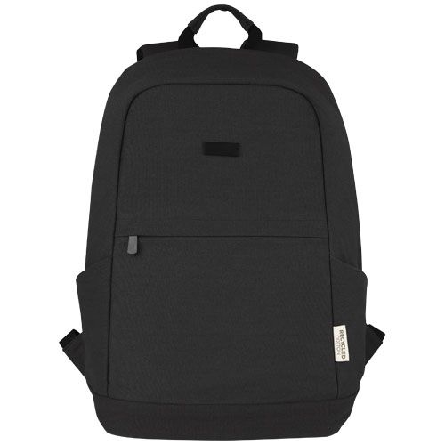 PF120677-4Joey 15_6 Zoll Anti-Diebstahl Laptop Rucksack 18 L aus GRS-recyceltem Canvas_ schwarz