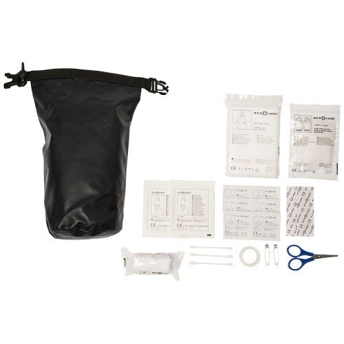 PF122006-1Alexander 30-teiliges Erste-Hilfe-Set mit wasserfester Tasche_ schwarz