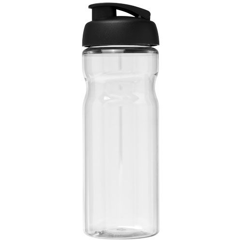 PF210045-1H2O Active® Base 650 ml Sportflasche mit Klappdeckel_ transparent_schwarz