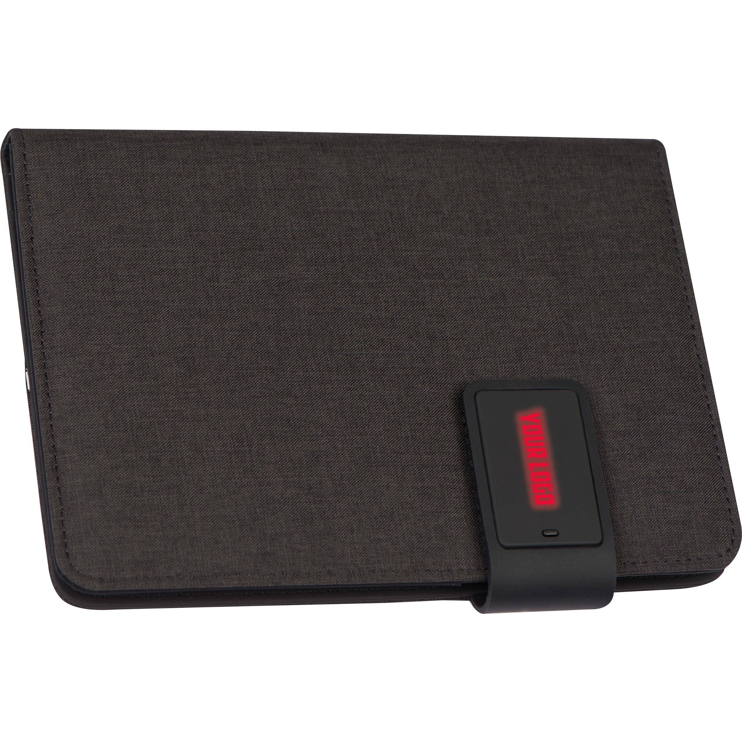 MA20752-05A5 Schreibmappe mit integrierter Powerbank _4.000 mAh_ und LED_ rot