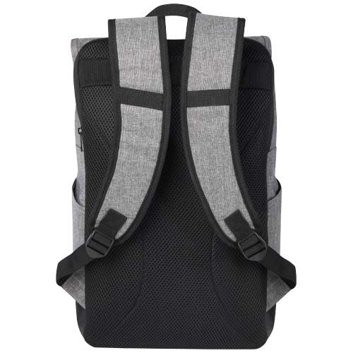 PF120548-1Libra 15_6_ GRS recycelter Rolltop Laptop-Rucksack 12L_ heather grau_schwarz