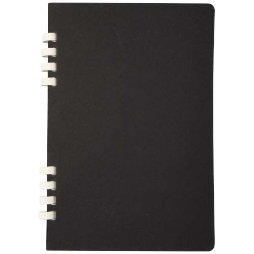 PF107046-3Fil A5 Hardcover RCS recyceltes Spiralnotizbuch_ schwarz