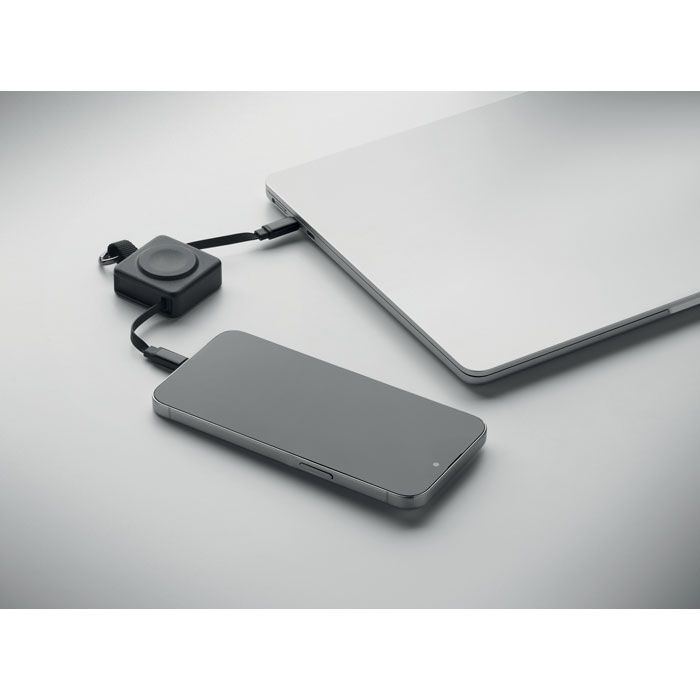 MO3145-03Skilful Einziehbares 100W-Typ-C-Kabel_ schwarz