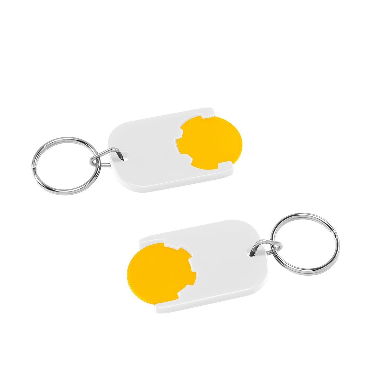 HE7555R-4-0Chiphalter mit 1€-Chip _Gamma_ gelb_ weiss HE7555R-4-0Chiphalter mit 1€-Chip _Gamma_ gelb_ weiss