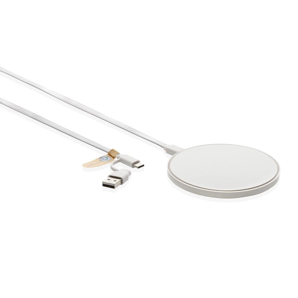 XDP308.66-310W Wireless Charger aus RCS Standard recyceltem Kunststoff_ weiss