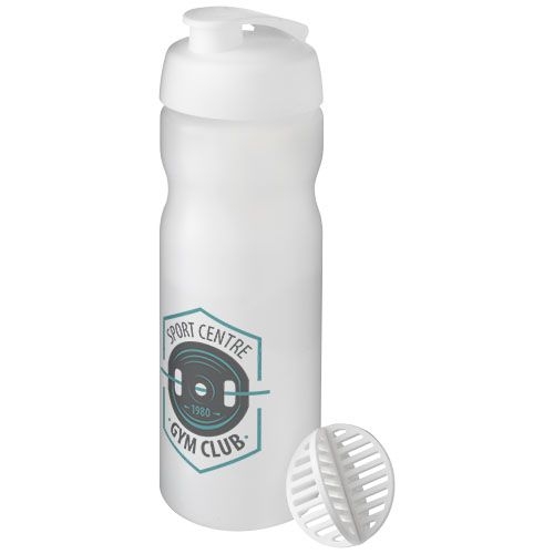 PF210703-1Baseline Plus 650 ml Shakerflasche_ weiss_klar mattiert