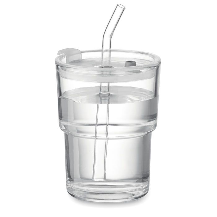 MO2502-22Sip Glasbecher mit Trinkhalm 400ml_ transparent