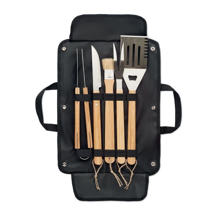 MO6537-03Allier 5teiliges BBQ-Werkzeug_ Schwarz