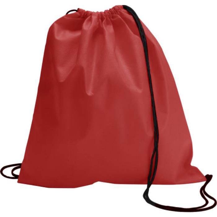 Schuh-/Rucksack (Turnbeutel) aus Non-Woven Nico, Rot