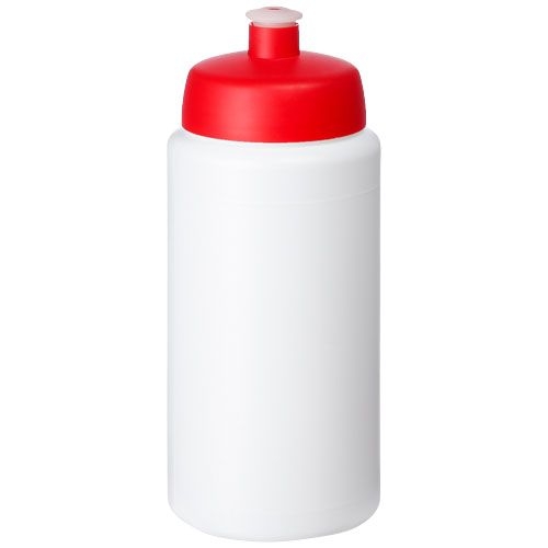 PF210687-4Baseline® Plus grip 500 ml Sportflasche mit Sportdeckel_ weiss_rot PF210687-4Baseline® Plus grip 500 ml Sportflasche mit Sportdeckel_ weiss_rot