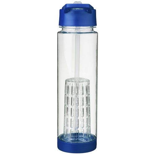 PF100314-1Tutti frutti 740 ml Tritan™ Sportflasche mit Infuser_ transparent_blau