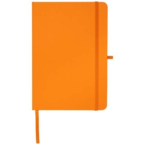 PF106013-3Teak A5 Hardcover Notizbuch_ liniert_ aus recyceltem Material_ orange