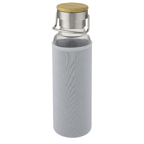 PF100696-6Thor 660 ml Glasflasche mit Neoprenhuelle_ grau