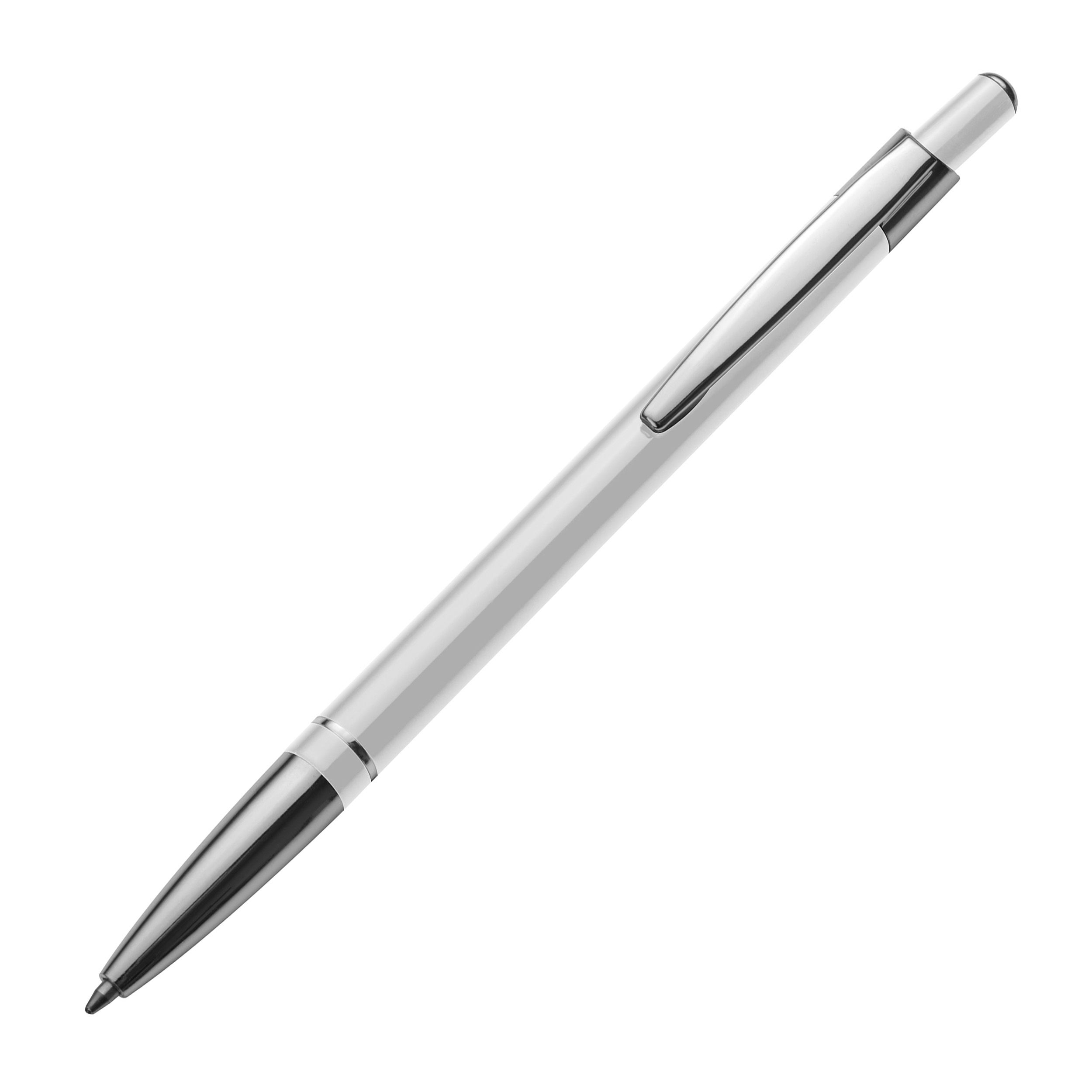MA10419-06Kugelschreiber aus Metall_ weiss