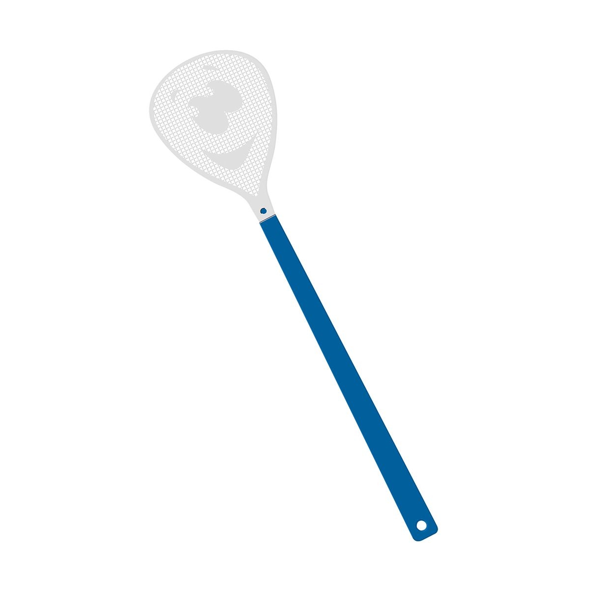 HE7852-3-0Fliegenklatsche _Gesicht_ blau_ weiss HE7852-3-0Fliegenklatsche _Gesicht_ blau_ weiss