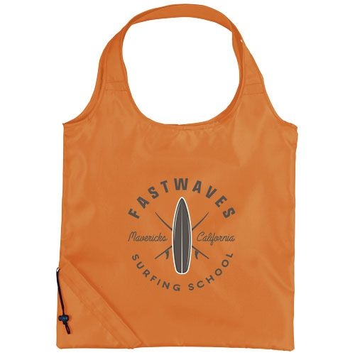 PF120119-6Bungalow faltbare Polyester Tragetasche 7L_ orange