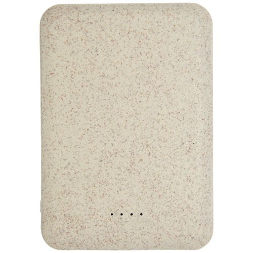 PF124137-1Asama 5000 mAh Powerbank aus Weizenstroh_ beige