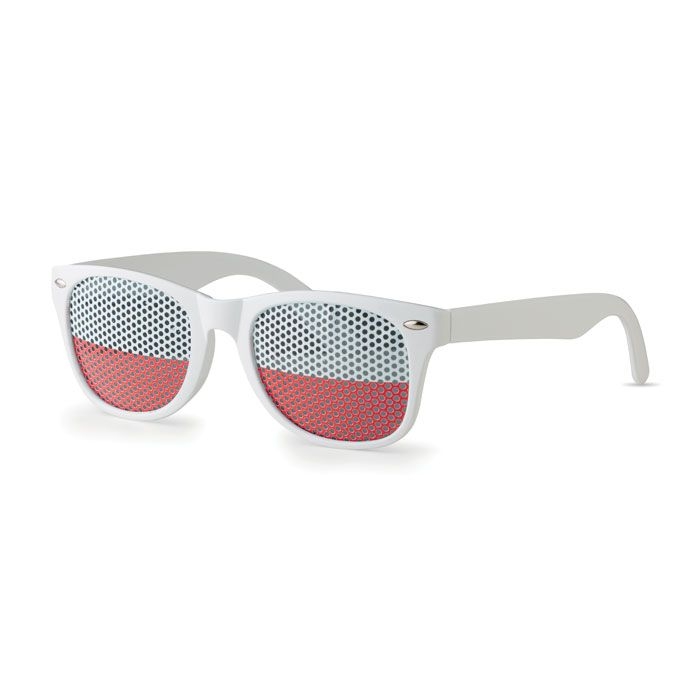 MO9275-06Flag Fun Fan Sonnenbrille_ Weiss
