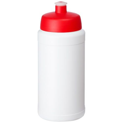 PF210688-4Baseline® Plus 500 ml Flasche mit Sportdeckel_ weiss_rot