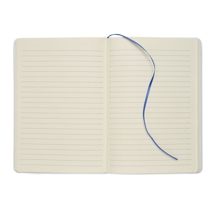 MO2578-04Route White DIN A5 Notizbuch fuer Gravur_ blau