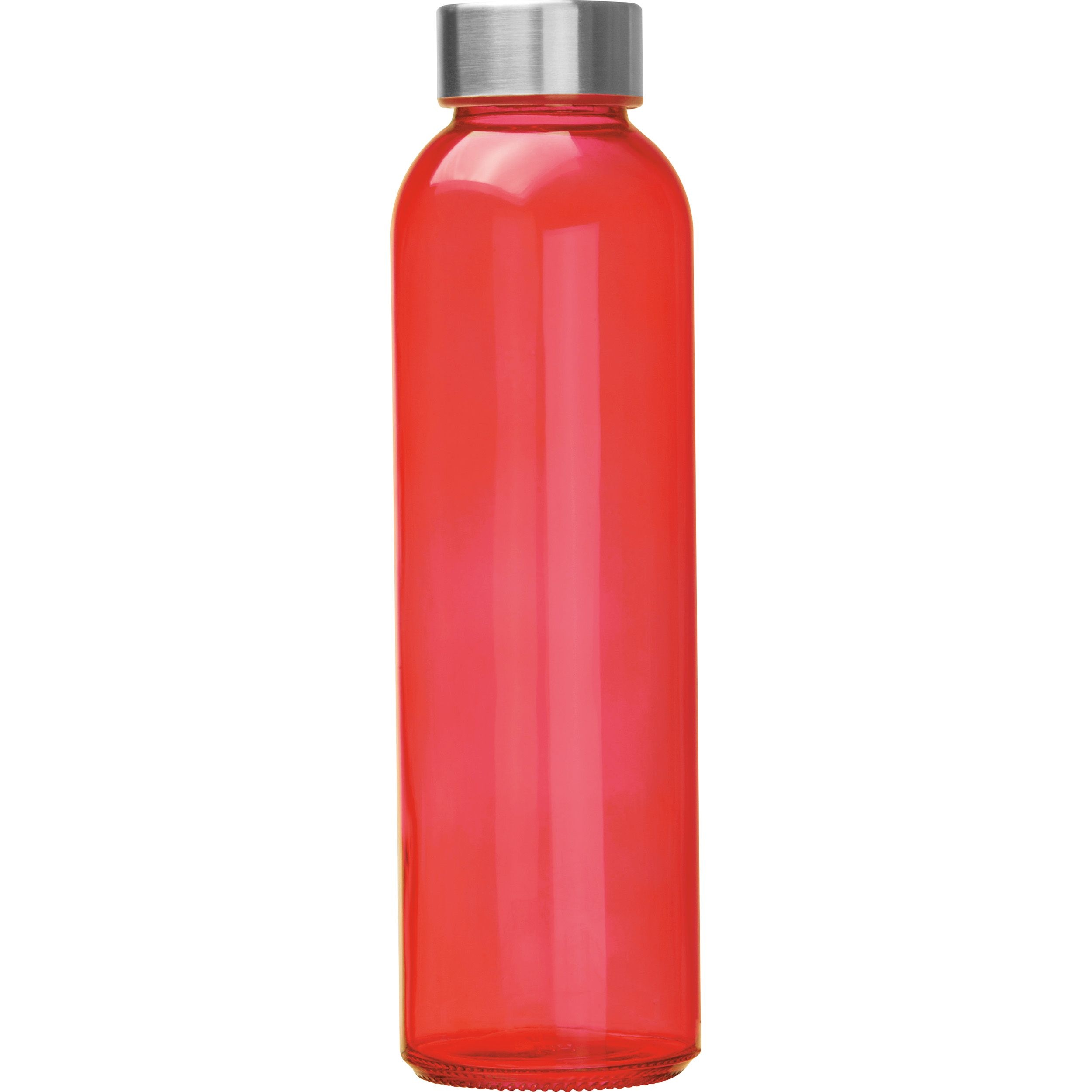 MA61394-05Trinkflasche aus Glas_ 500ml EUGEN_ rot