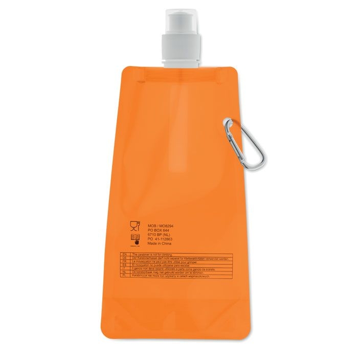 MO8294-29Gates Faltbare Wasserflasche_ Transparent Orange