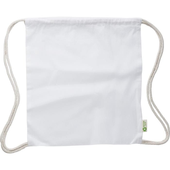 GI1039470-02Kordelzugtasche aus recycelter Baumwolle _120 gr_m2_ Joy_ weiss