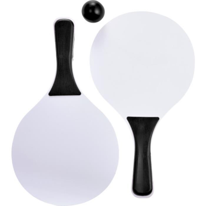 GI6985-01Beachball Tennisspiel aus Holz Eliza_ Schwarz GI6985-01Beachball Tennisspiel aus Holz Eliza_ Schwarz