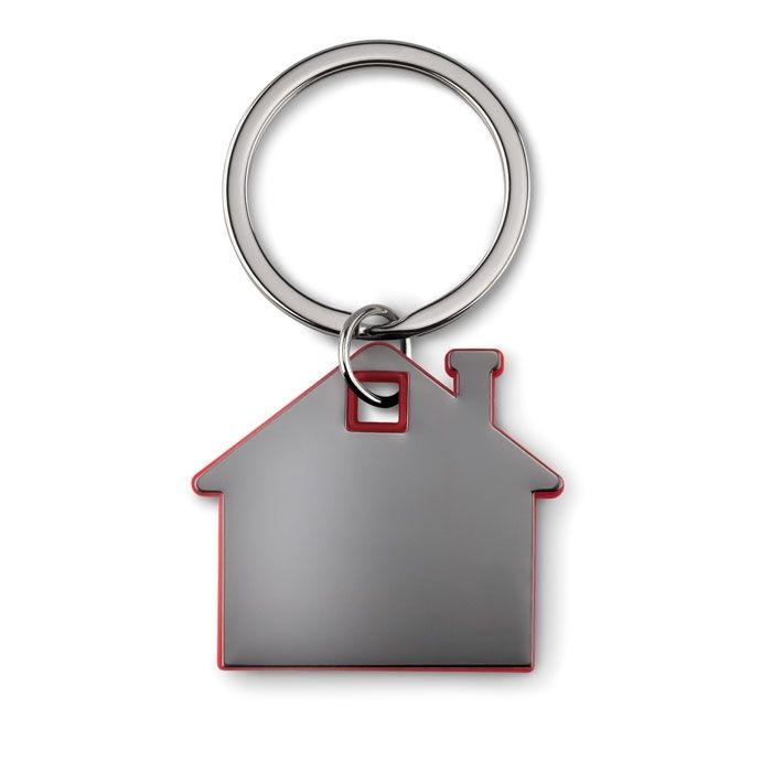 MO8877-05Imba Schluesselring Haus_ Rot