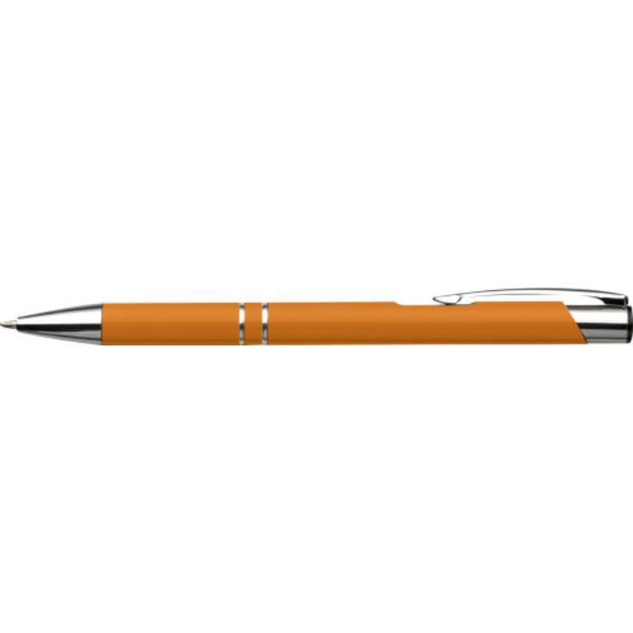 GI3444-07Kugelschreiber aus Aluminium Albacete_ Orange