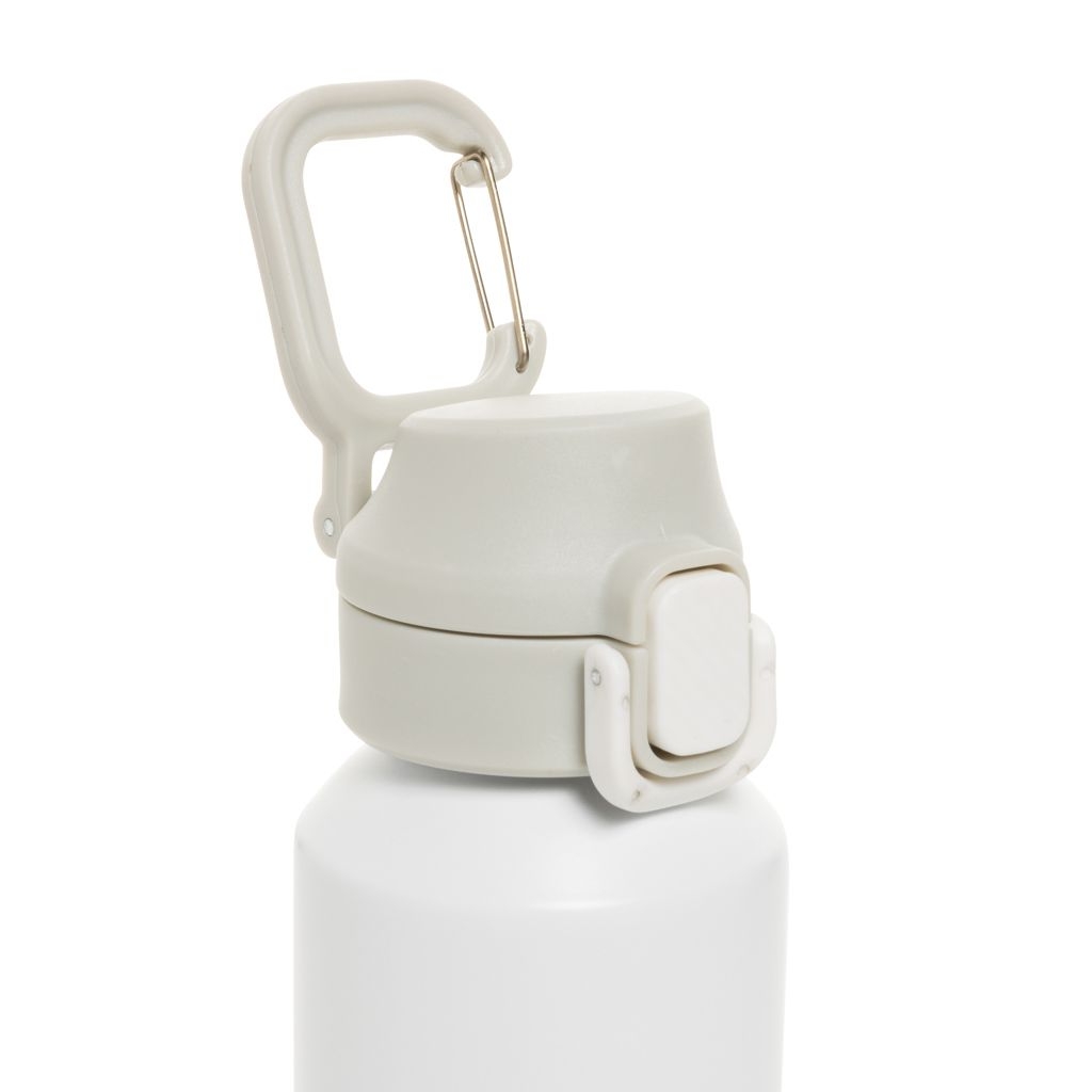 XDP437.50-03Via RCS Re-Steel Sportflasche mit Verschluss_ 600ml_ weiss