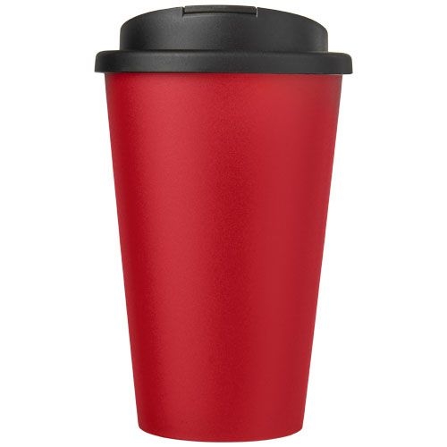 PF210695-21Americano® 350 ml Isolierbecher mit auslaufsicherem Schraubverschluss_ rot_schwarz