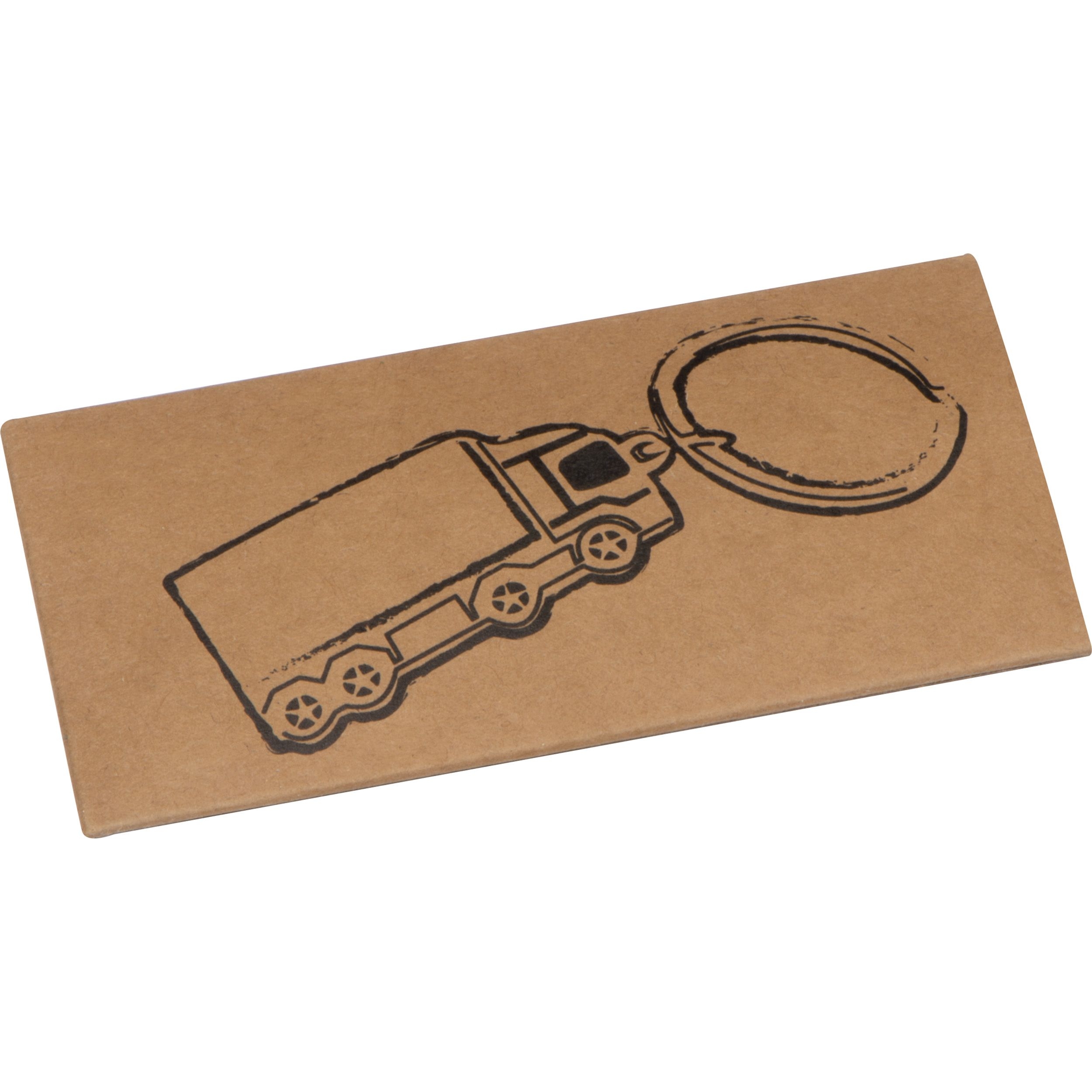MA97881-07Metall Schluesselanhaenger LKW_ silbergrau
