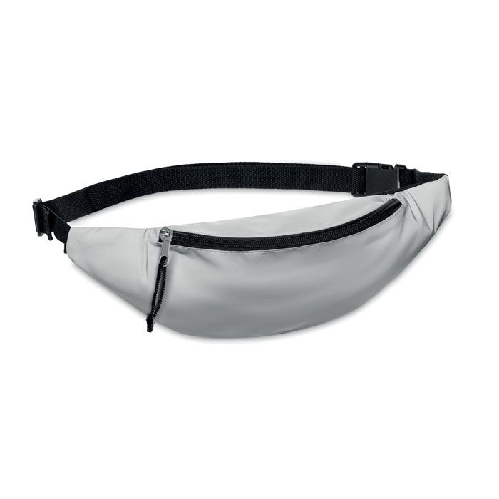 MO9919-16Visiwaist Reflektierende Guerteltasche_ mattsilber
