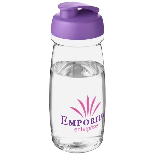 PF210054-24H2O Active® Pulse 600 ml Sportflasche mit Klappdeckel_ transparent_lila