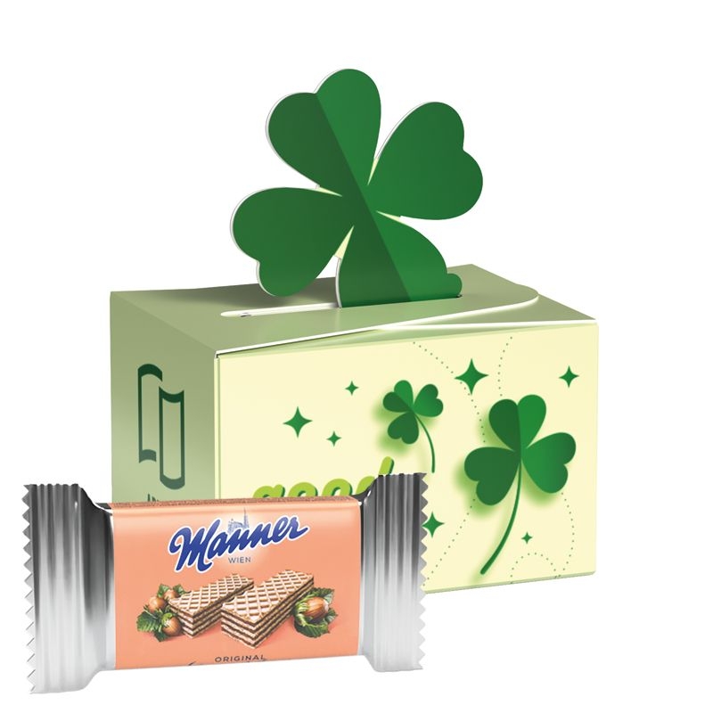 JG10240Geschenkbox Mini Kleeblatt