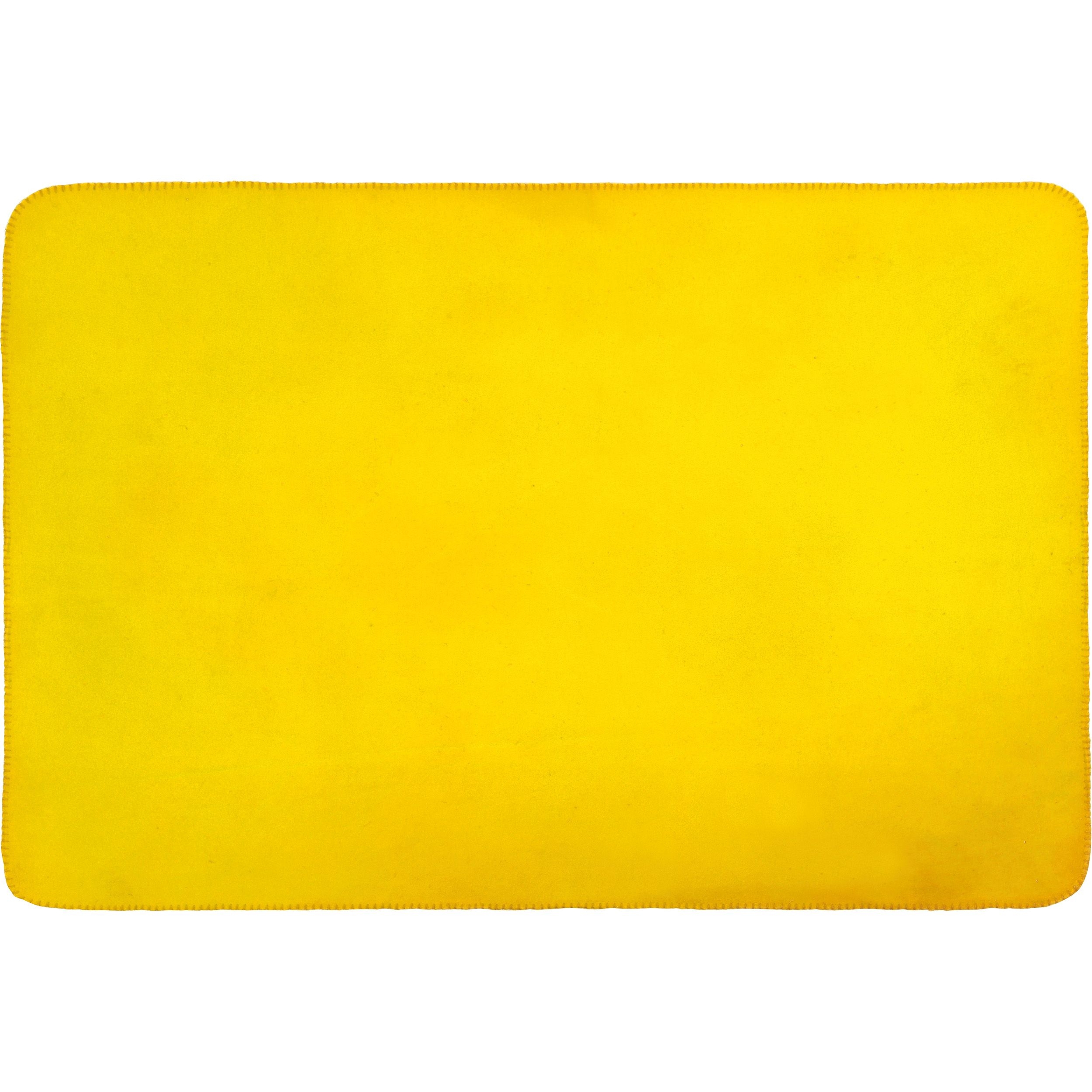 MA66902-08Fleecedecke mit Tragebanderole GIANFRANCO_ gelb