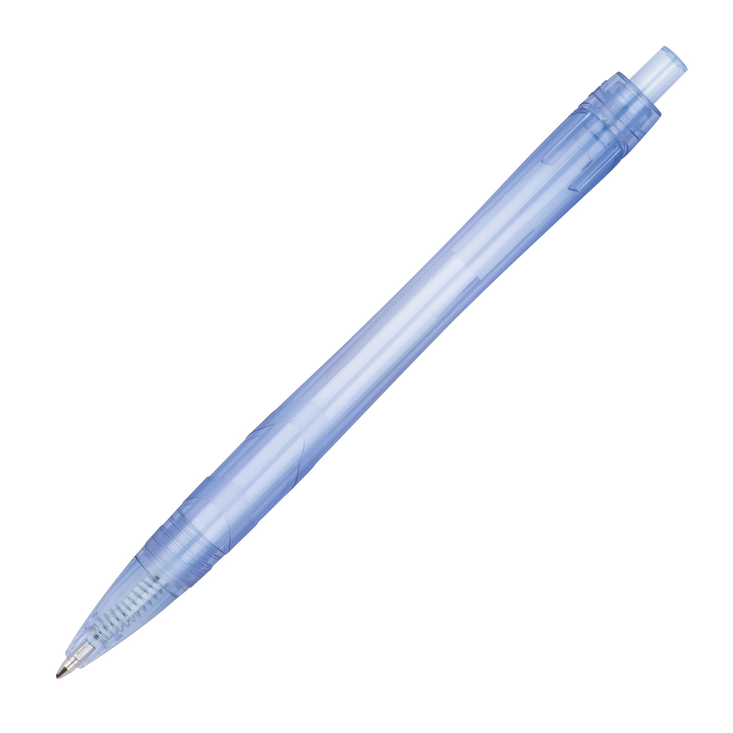 MA12557-24Transparenter RPET Kugelschreiber_ hellblau