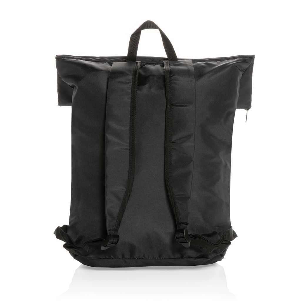 XDP763.17-1Dillon AWARE™ RPET faltbarer Lightweight-Rucksack_ schwarz