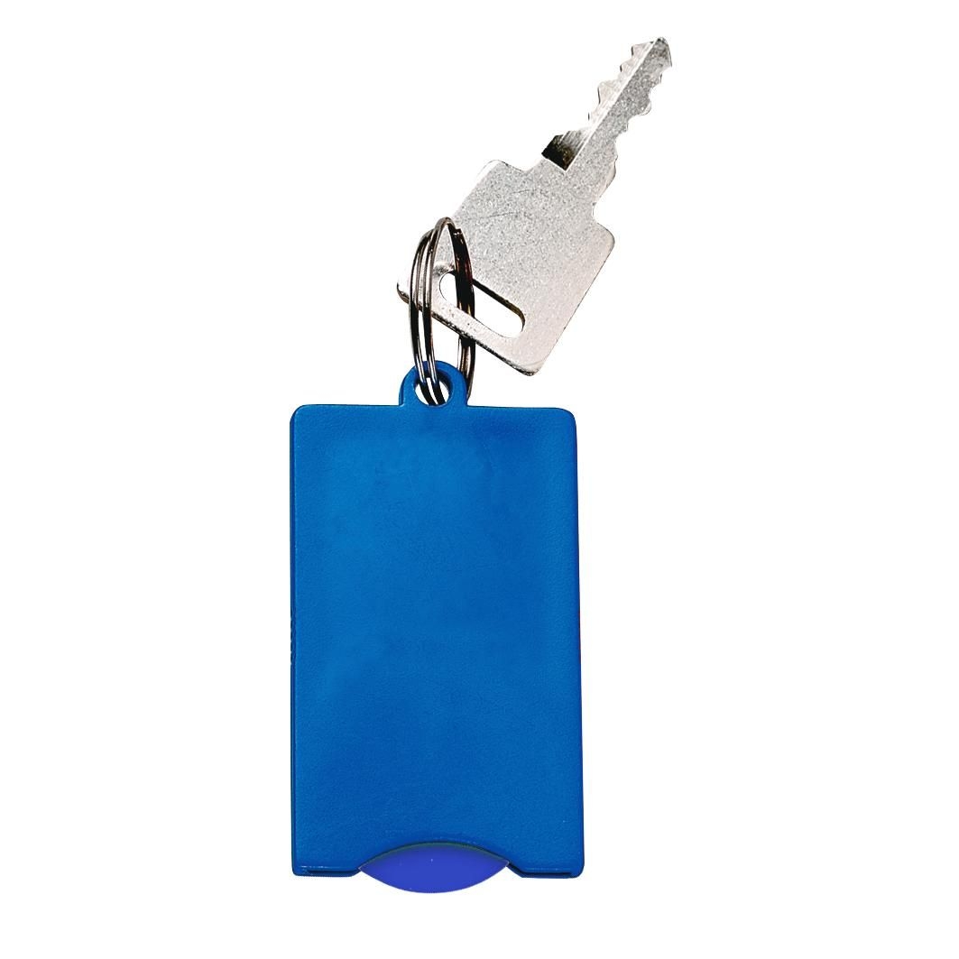 EL04127-2Chip-Schluesselanhaenger _Square_ standard-blau PP EL04127-2Chip-Schluesselanhaenger _Square_ standard-blau PP