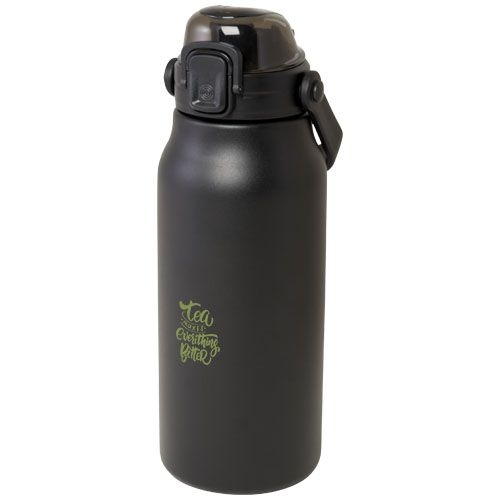 PF100789-2Giganto 1600 ml RCS-zertifizierte Kupfer-Vakuum Isolierflasche aus recyceltem Edelstahl _ schwarz