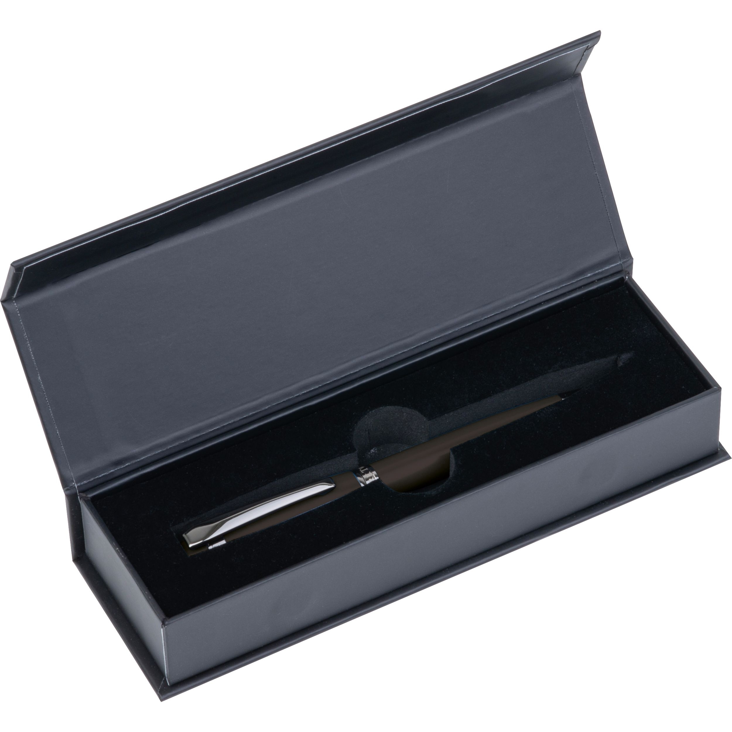 MA15389-03Mark Twain Metallkugelschreiber BERNARDA_ schwarz